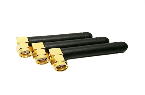 BJDZ 50Ohm Stubby Rubber Duck 868 Mhz Wireless Antenna With SMA Male Right Angle 90 Degree RF Connector