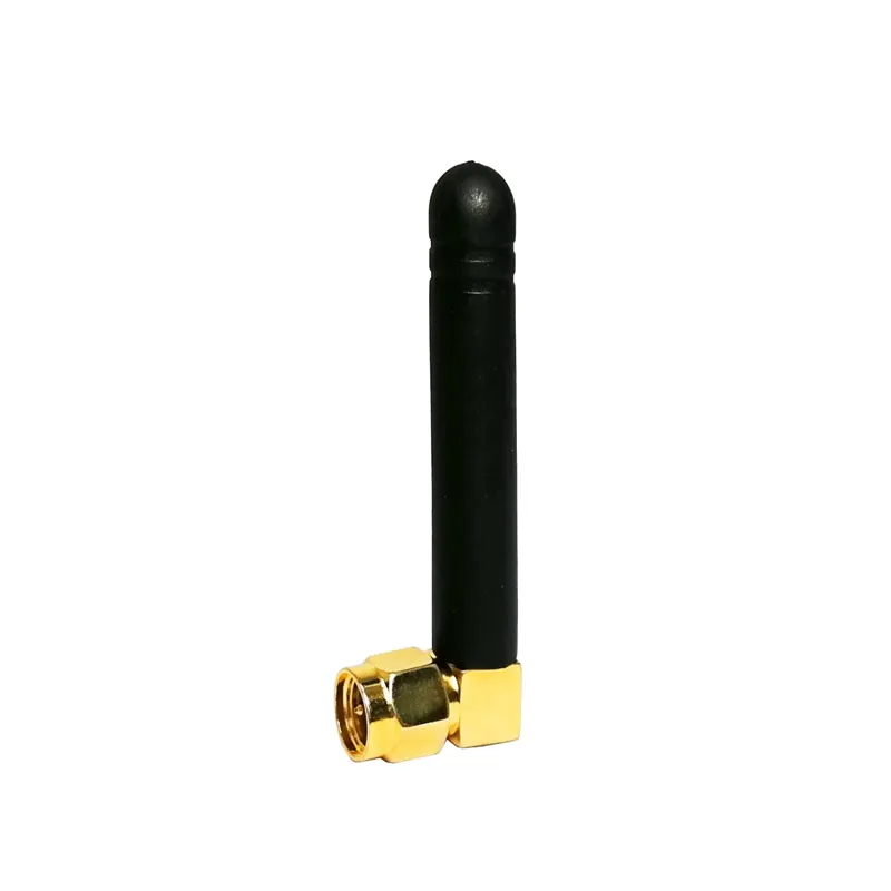 BJDZ 50Ohm Stubby Rubber Duck 868 Mhz Wireless Antenna With SMA Male Right Angle 90 Degree RF Connector