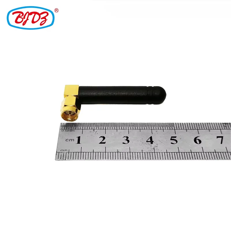 Factory Supply Sma Male Right Angle 433Mhz 868Mhz 3dbi 5cm Indoor Wifi Router Antenna