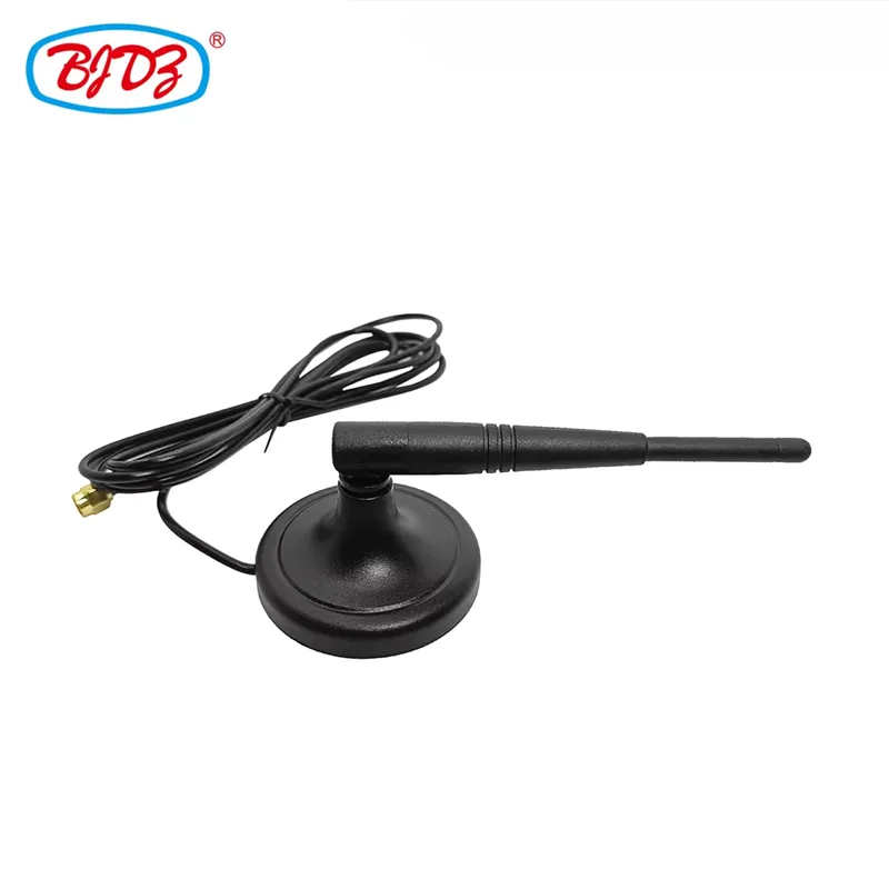 Best Price Dual Band WiFi Antenna 5dBi 2.4G 5.8G Suction Cup with RG174 2m Cable & SMA Male Connector