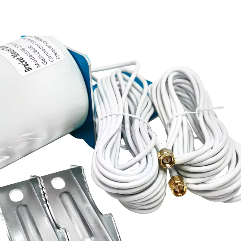 High Gain 4G LTE Outdoor Mobile Phone Signal Amplifier Barrel Antenna 4G LTE Router Demodulator Gatewaym