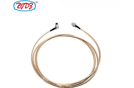 Best Price Qma Male to Qma Male Plug Connector Right Angle Elbow Qma Rg316 Jumper Cable Assembly